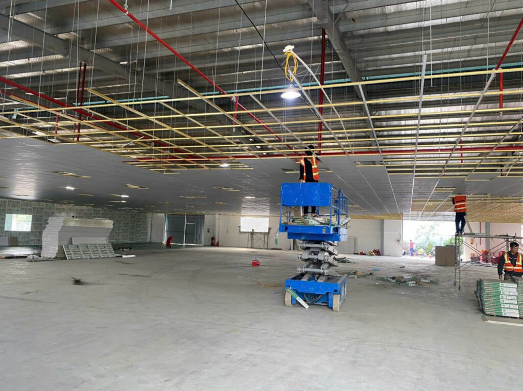 Trần thả thạch cao