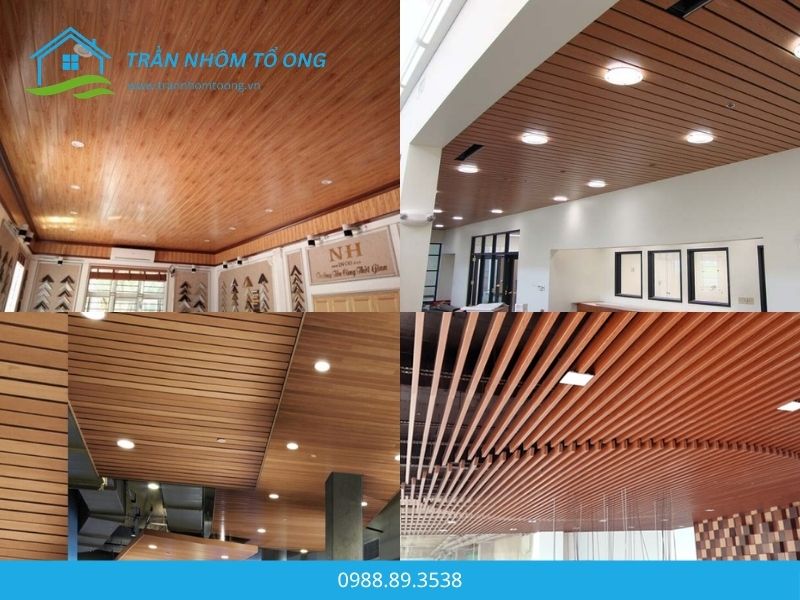 trần nhôm giả gỗ