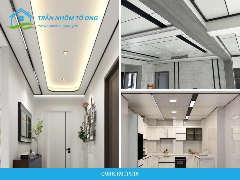 Các mẫu trần nhôm tổ ong cho từng không gian