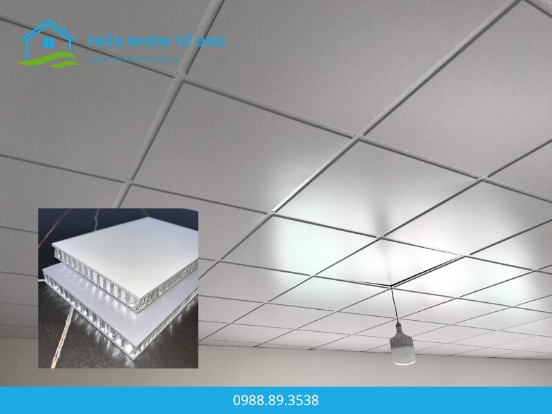 trần nhôm tổ ong 60x60