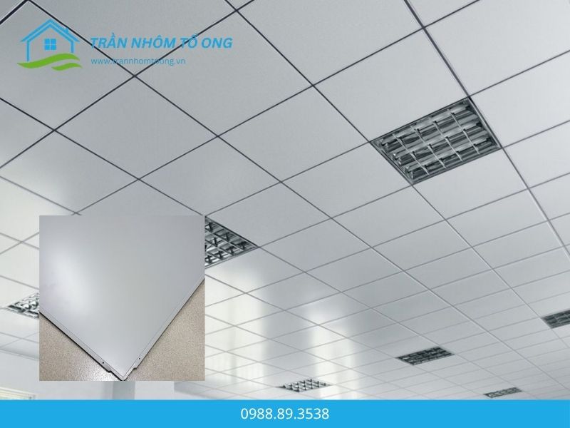 Trần nhôm phẳng lay-in 600x600