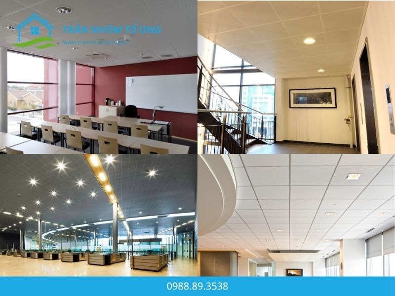 Ứng Dụng Trần Nhôm Clip In 600x600