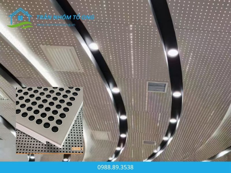 trần nhôm đục lỗ