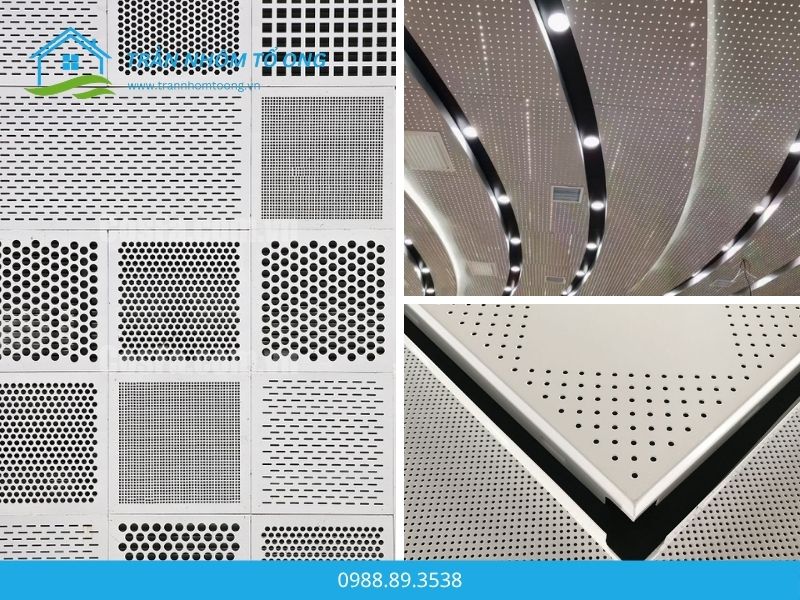 Thông số, cấu tạo trần nhôm đục lỗ